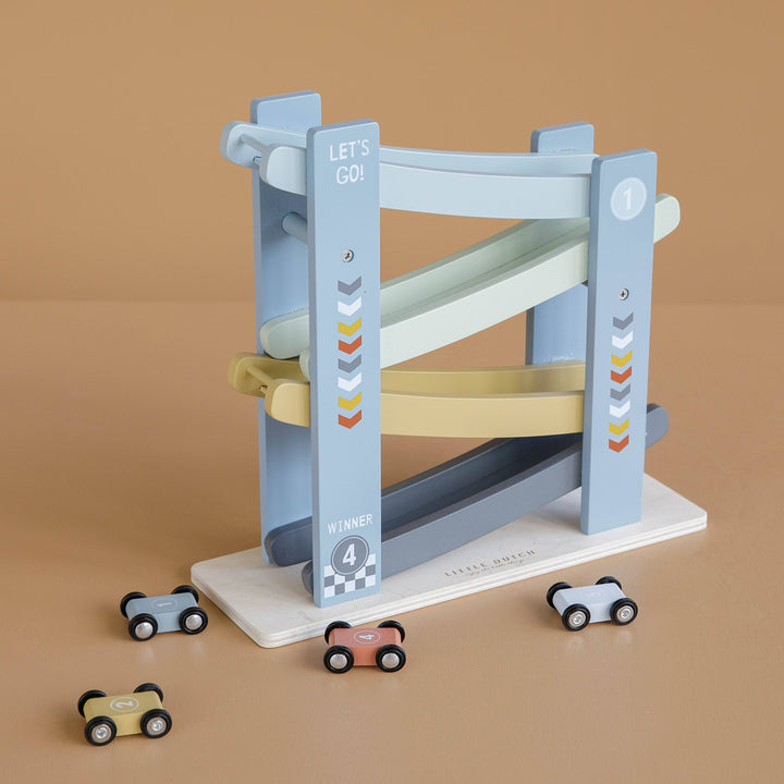 Little Dutch - Ramp Racer - Cars (Blue) - Mabel & Fox