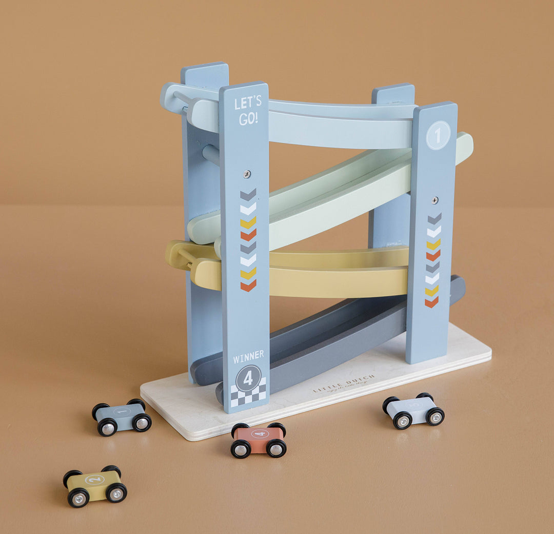 Little Dutch - Ramp Racer - Cars (Blue) - Mabel & Fox