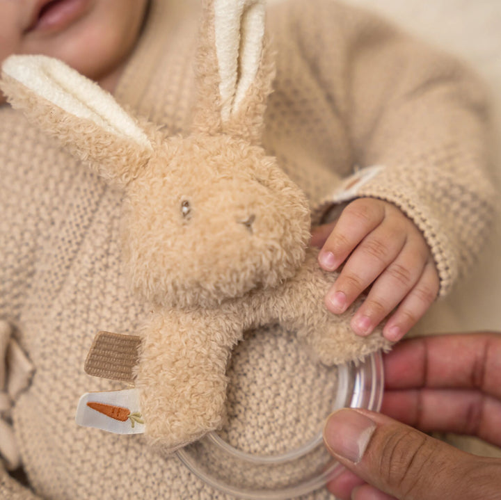 Little Dutch - Ring Rattle - Baby Bunny - Mabel & Fox
