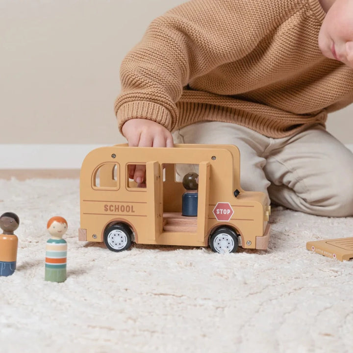 Little Dutch - School Bus with Figures - Mabel & Fox