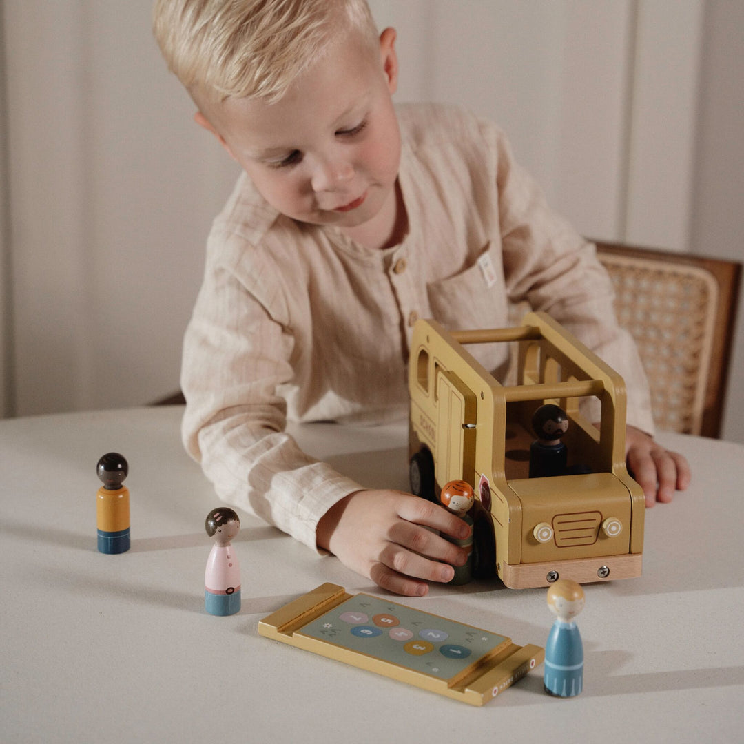 Little Dutch - School Bus with Figures - Mabel & Fox