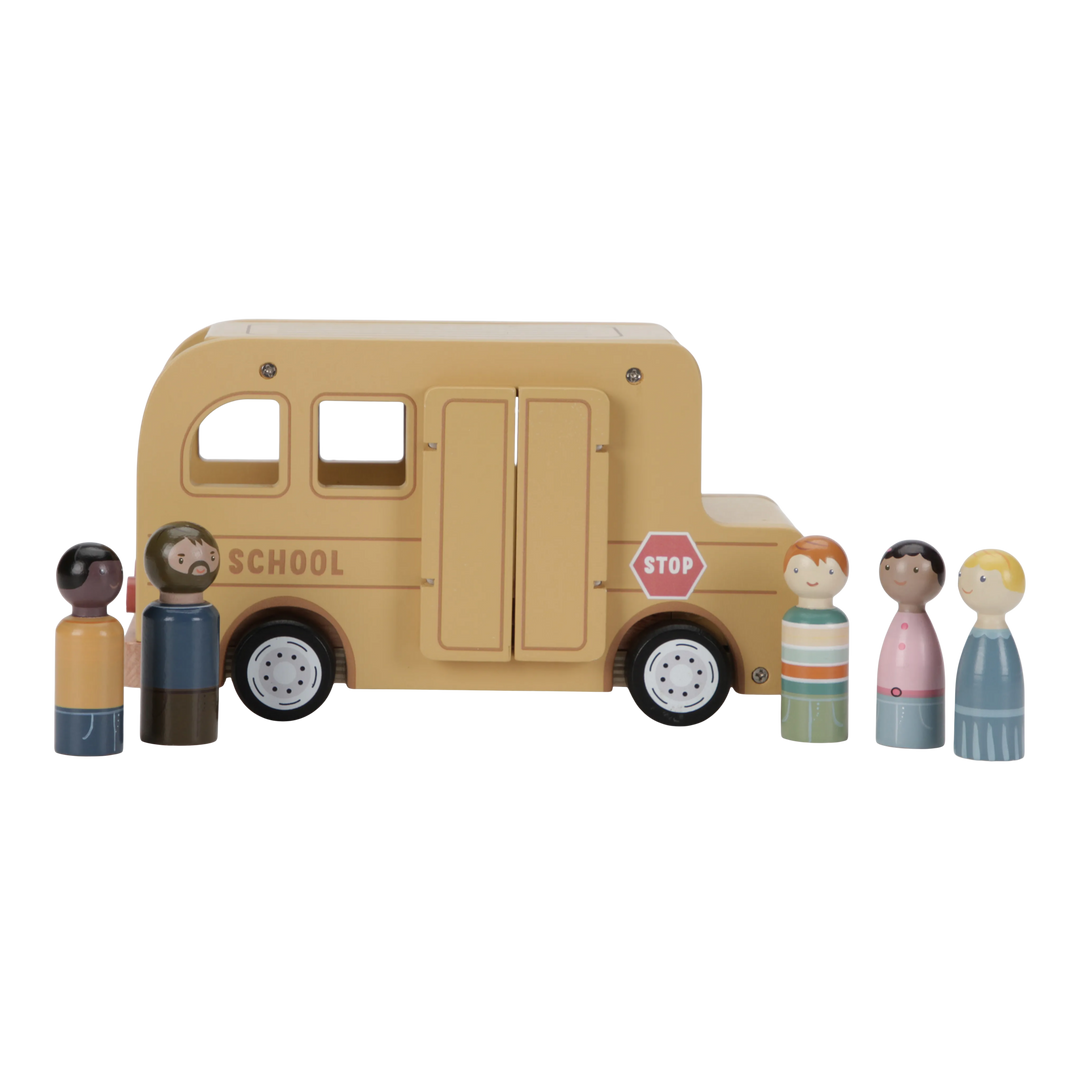 Little Dutch - School Bus with Figures - Mabel & Fox