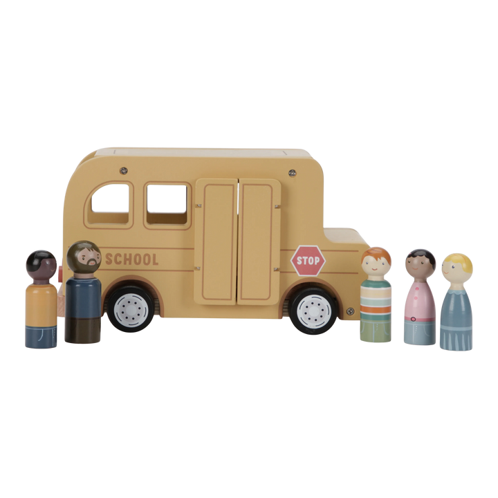 Little Dutch - School Bus with Figures - Mabel & Fox