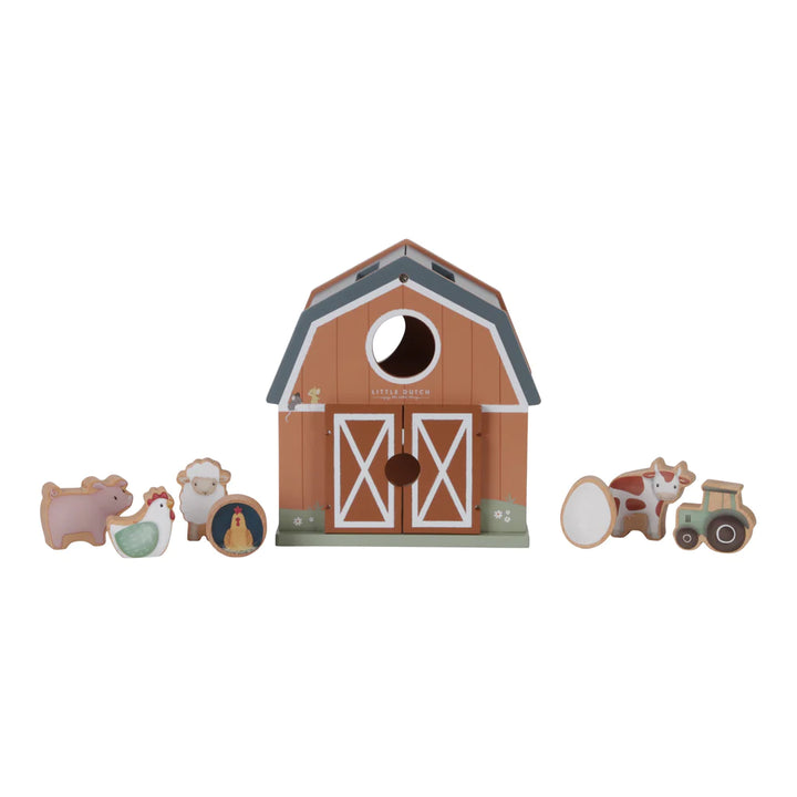 Little Dutch - Shape Sorter - Little Farm - Mabel & Fox