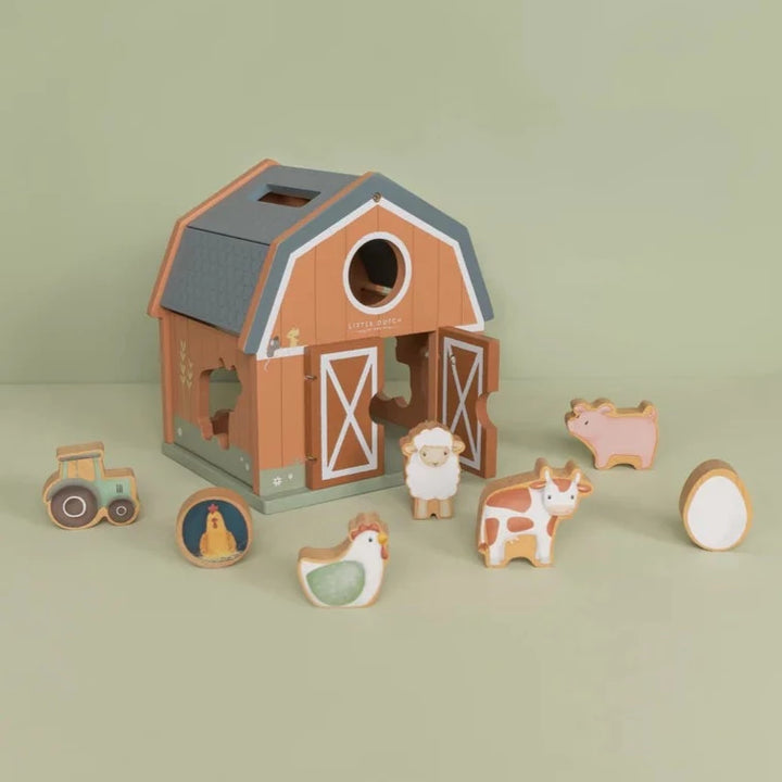 Little Dutch - Shape Sorter - Little Farm - Mabel & Fox