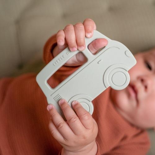 Little Dutch - Silicone Teething Ring - Bus - Mabel & Fox