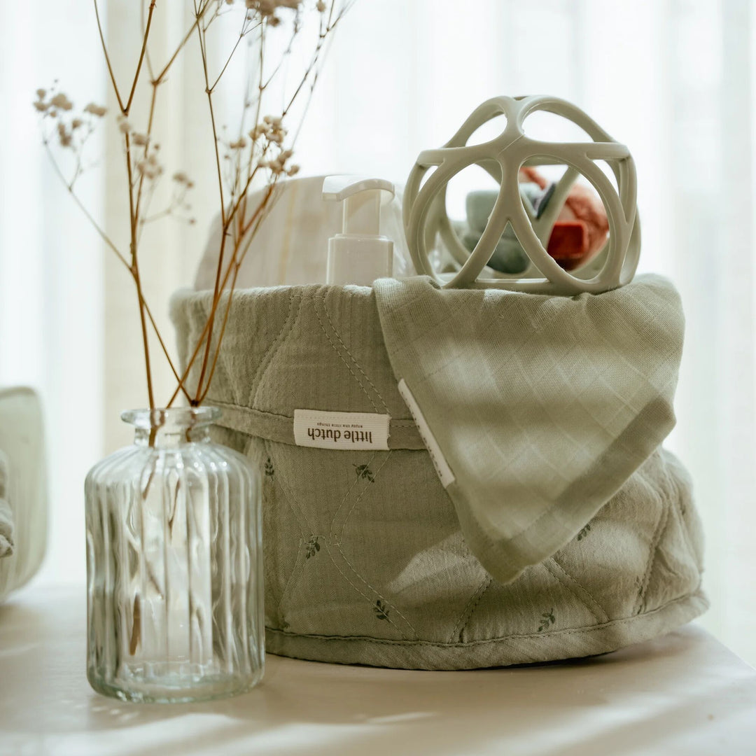 Little Dutch - Small Storage Basket - Pure Sage - Mabel & Fox