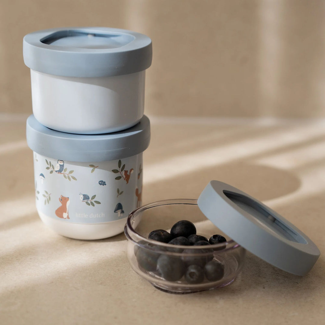 Little Dutch - Snackbox Stack - Forest Friends (3 Pack) - Mabel & Fox