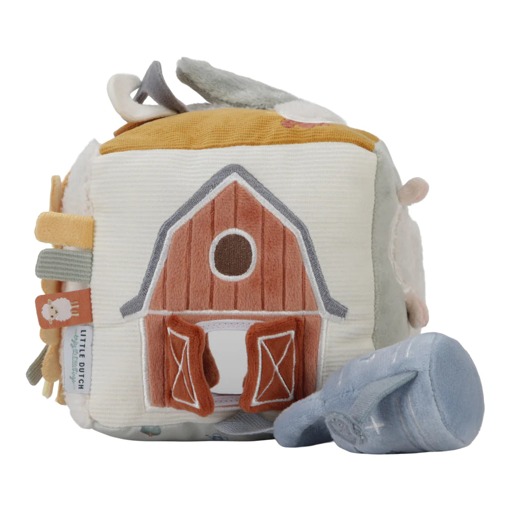 Little Dutch - Soft Activity Cube - Little Farm - Mabel & Fox