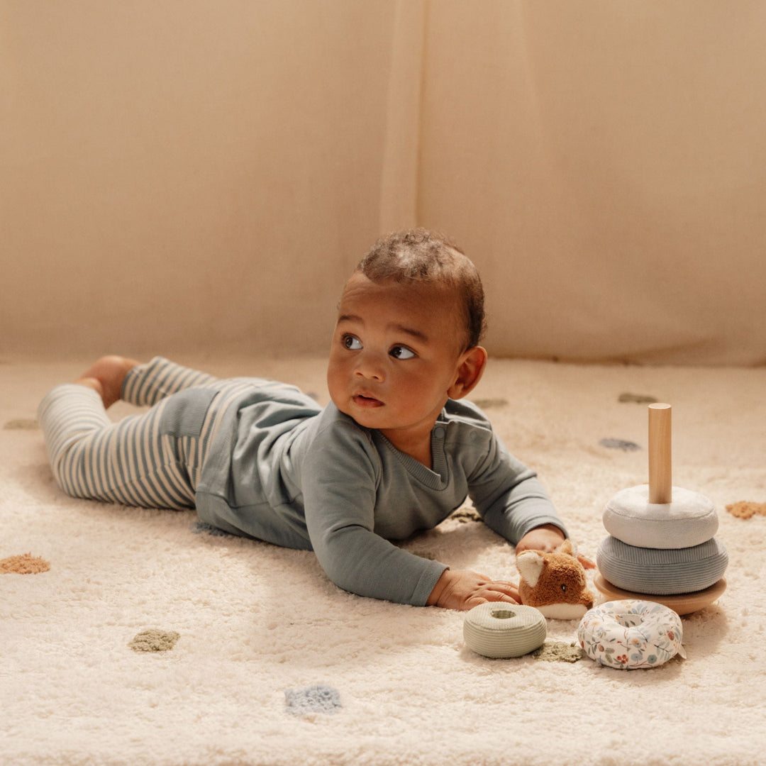 Sample Sale (Slight Damage) - Little Dutch - Soft Rocking Ring Stacker - Forest Friends - Mabel & Fox