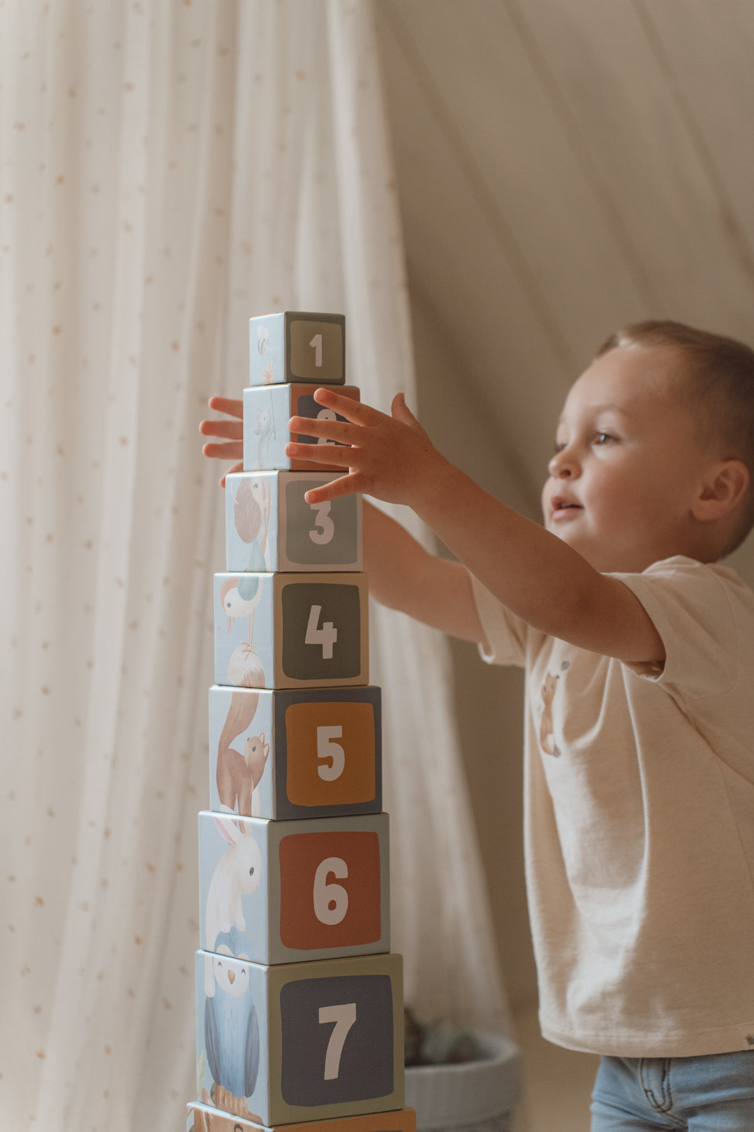Little Dutch - Stacking Blocks - Forest Friends - Mabel & Fox