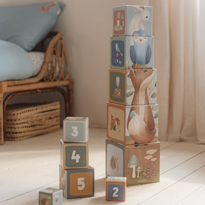 Little Dutch - Stacking Blocks - Forest Friends - Mabel & Fox