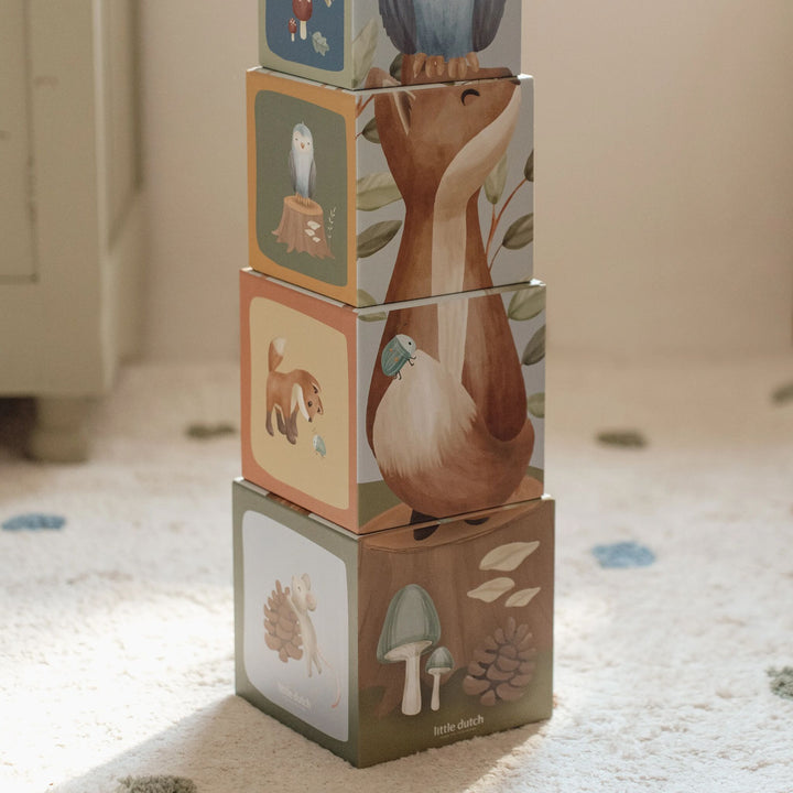 Little Dutch - Stacking Blocks - Forest Friends - Mabel & Fox