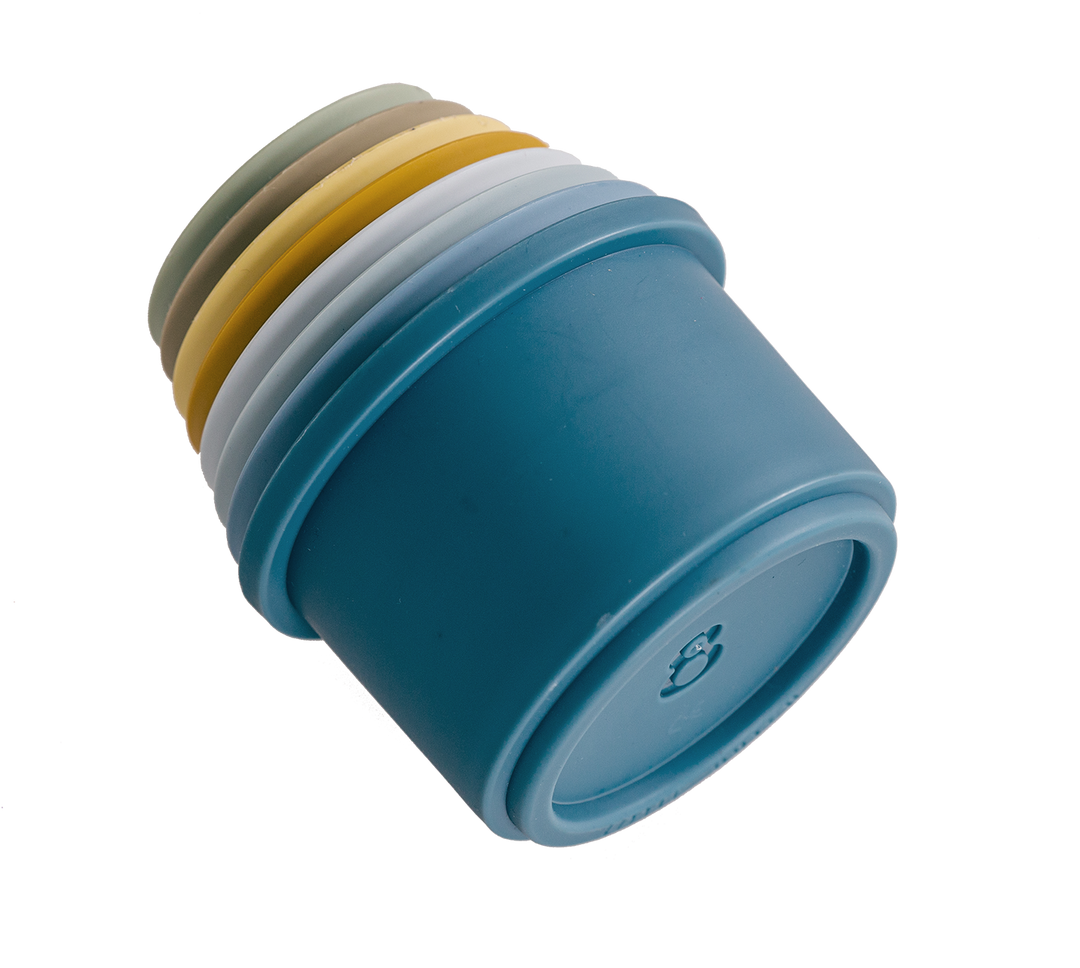 Little Dutch - Stacking Cups - Blue - Mabel & Fox