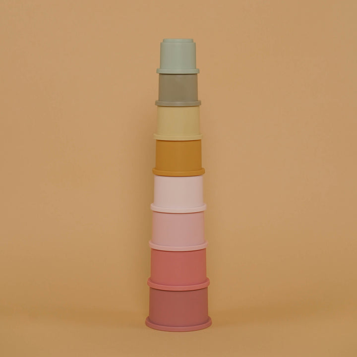 Little Dutch - Stacking Cups - Pink - Mabel & Fox