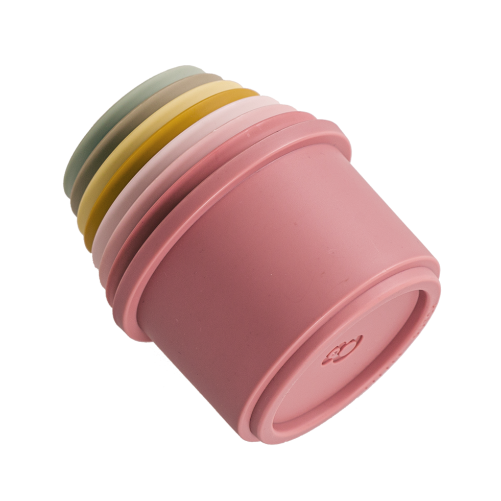Little Dutch - Stacking Cups - Pink - Mabel & Fox