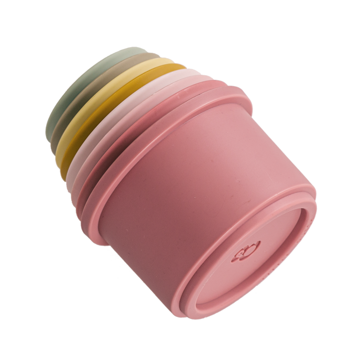 Little Dutch - Stacking Cups - Pink - Mabel & Fox