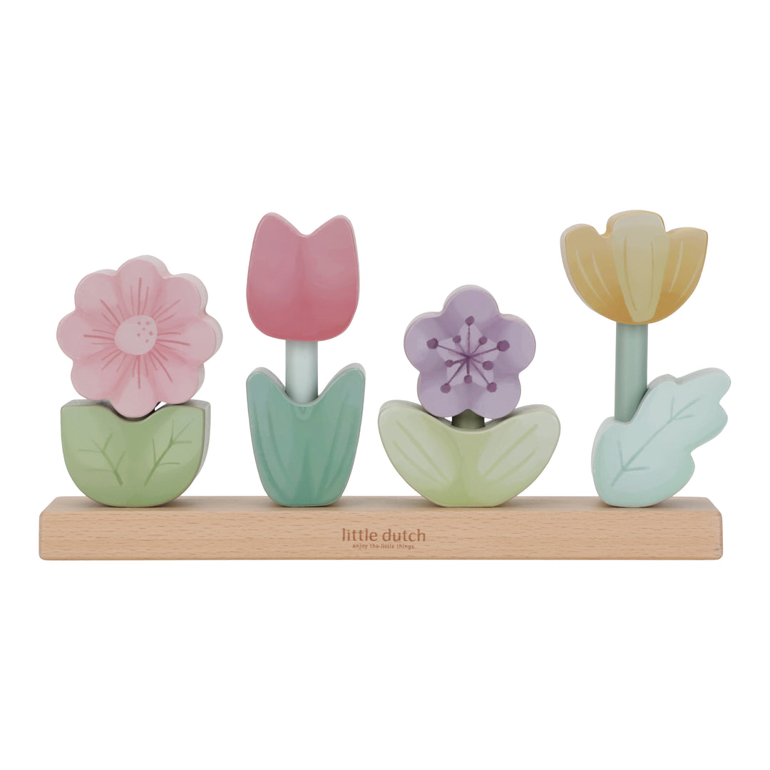 Little Dutch - Stacking Puzzle Flowers - Fairy Garden - Mabel & Fox