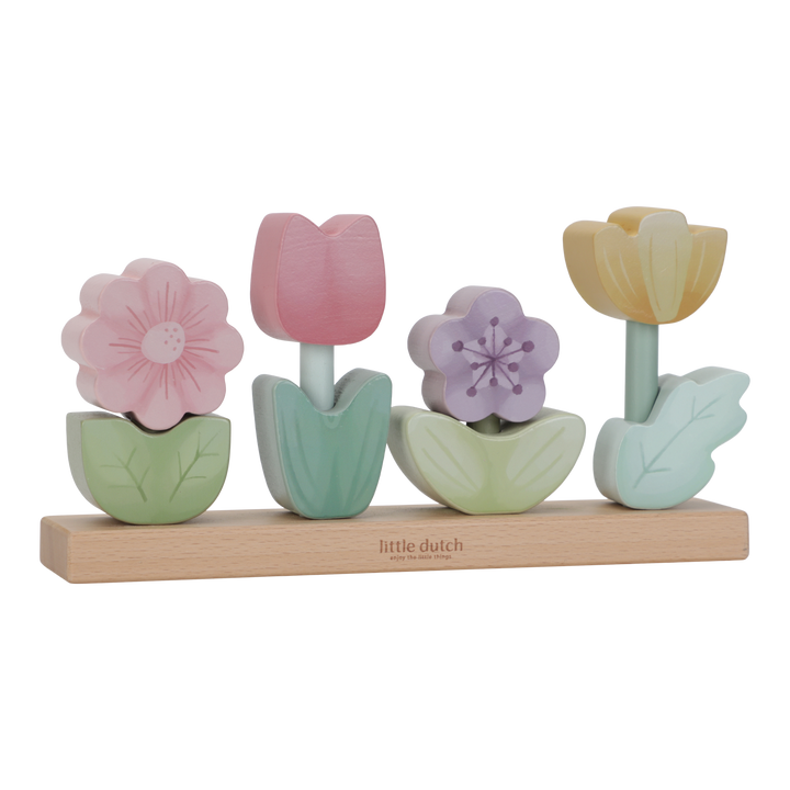 Little Dutch - Stacking Puzzle Flowers - Fairy Garden - Mabel & Fox