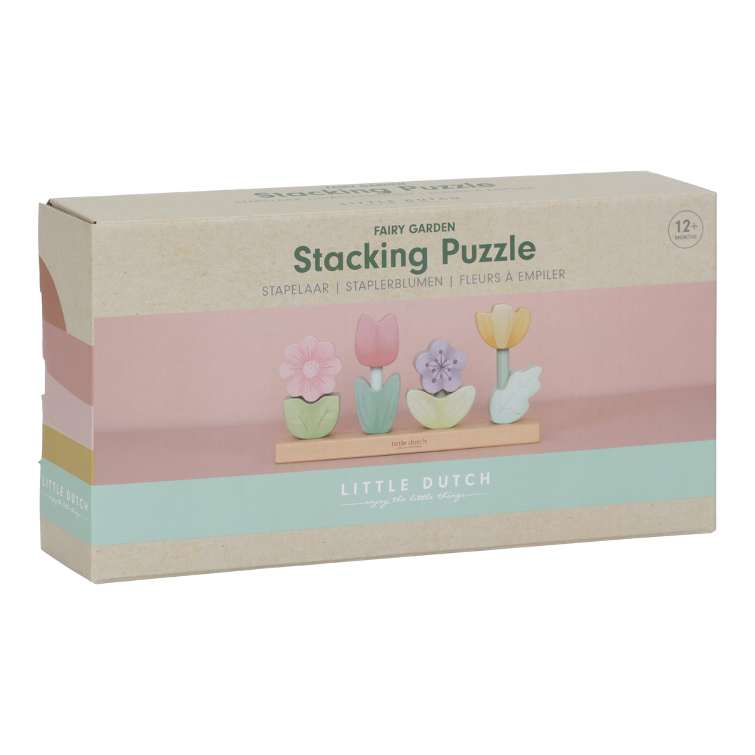 Little Dutch - Stacking Puzzle Flowers - Fairy Garden - Mabel & Fox