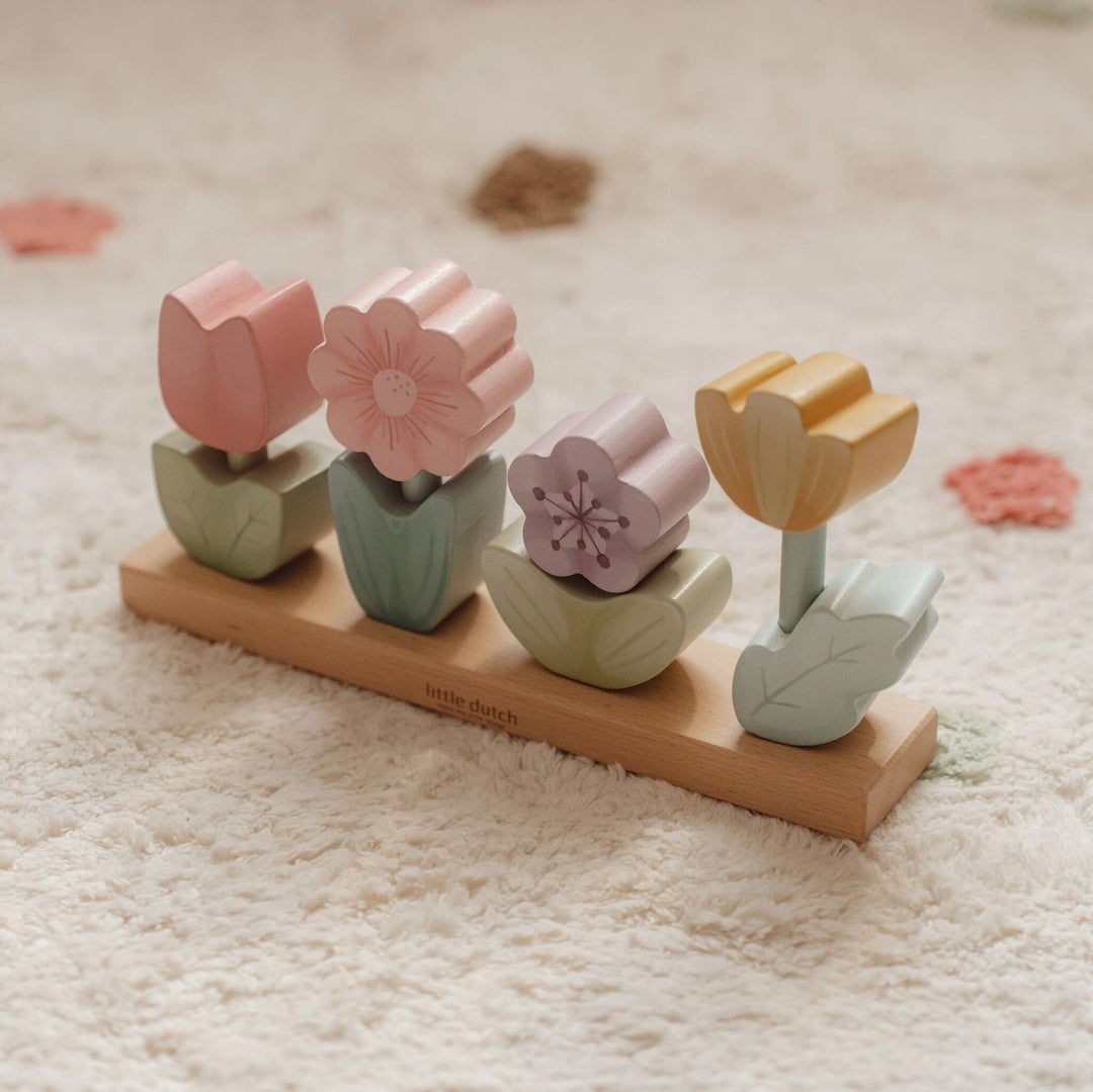 Little Dutch - Stacking Puzzle Flowers - Fairy Garden - Mabel & Fox