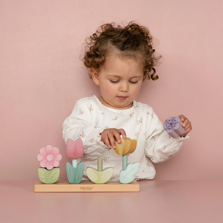 Little Dutch - Stacking Puzzle Flowers - Fairy Garden - Mabel & Fox