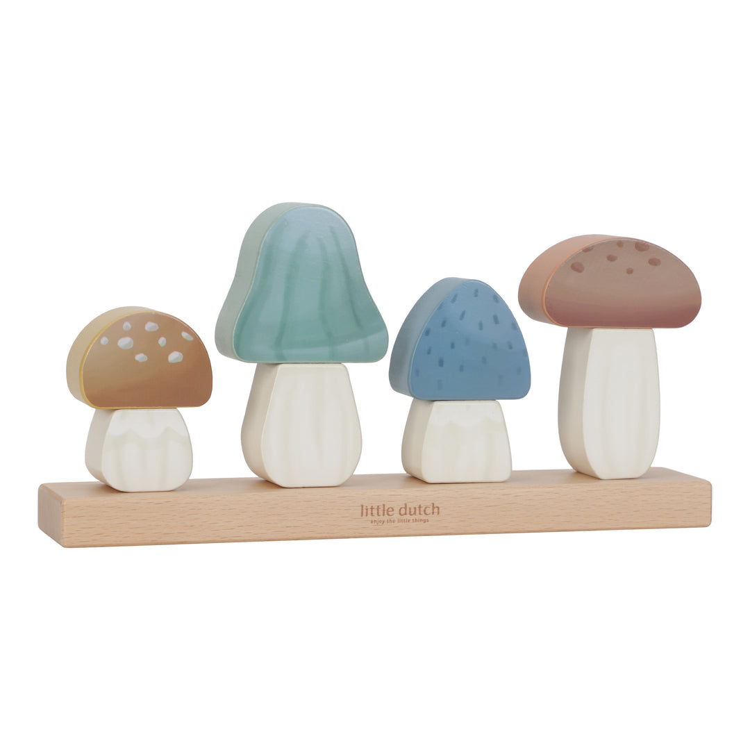 Little Dutch - Stacking Puzzle Mushrooms - Forest Friends - Mabel & Fox