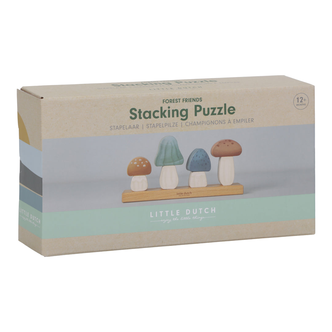 Little Dutch - Stacking Puzzle Mushrooms - Forest Friends - Mabel & Fox