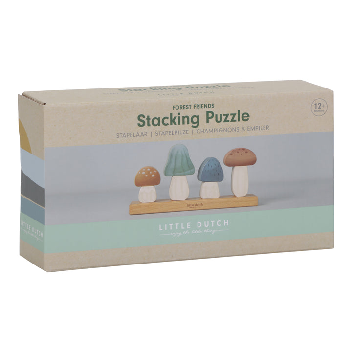 Little Dutch - Stacking Puzzle Mushrooms - Forest Friends - Mabel & Fox
