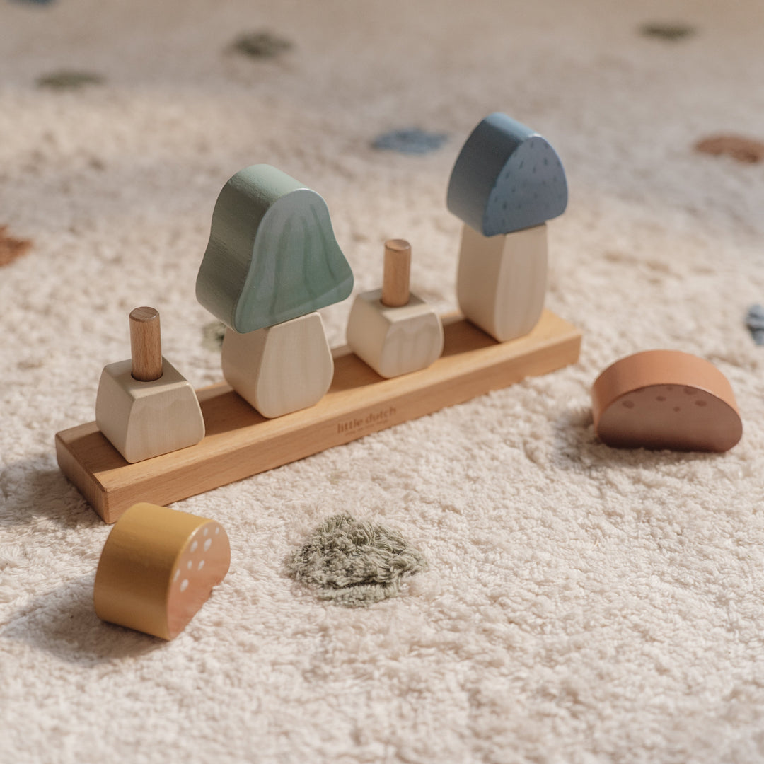 Little Dutch - Stacking Puzzle Mushrooms - Forest Friends - Mabel & Fox