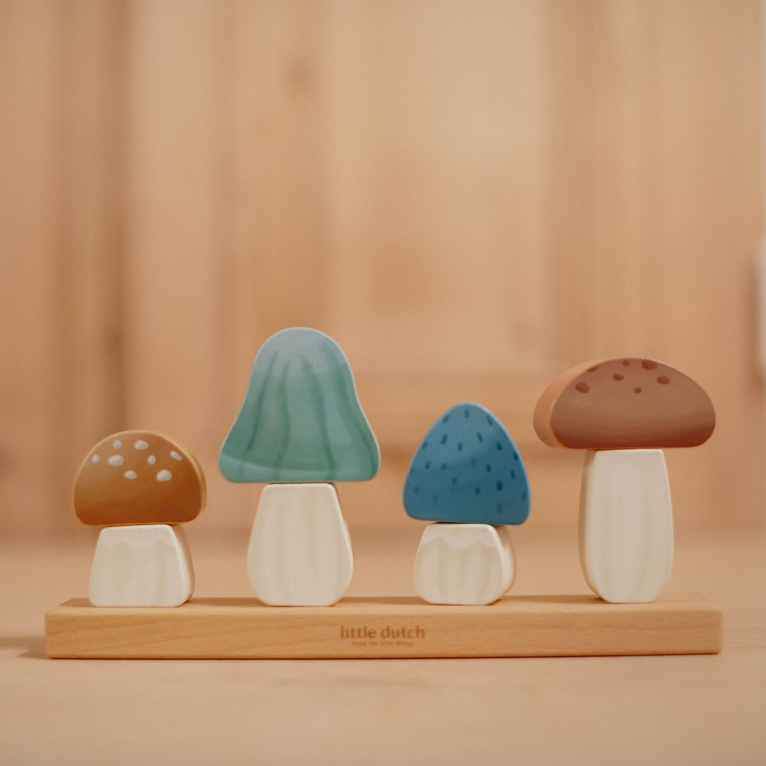 Little Dutch - Stacking Puzzle Mushrooms - Forest Friends - Mabel & Fox