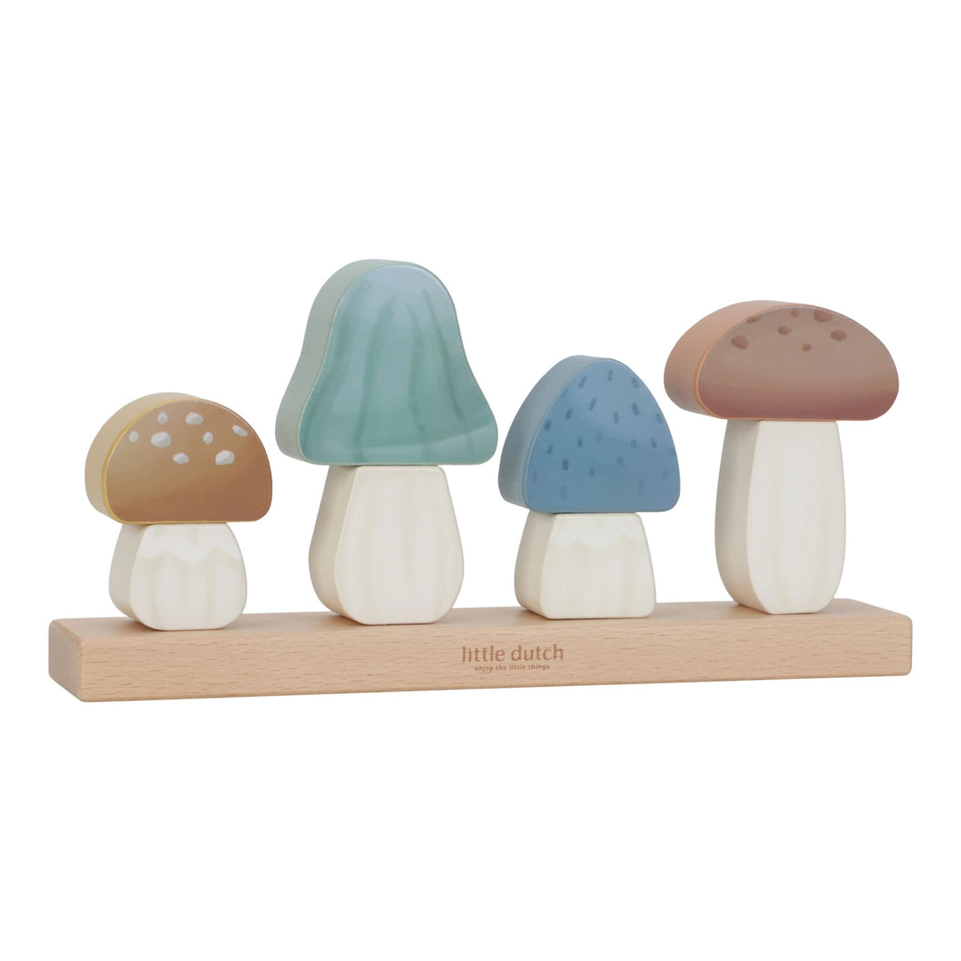 Little Dutch - Stacking Puzzle Mushrooms - Forest Friends - Mabel & Fox