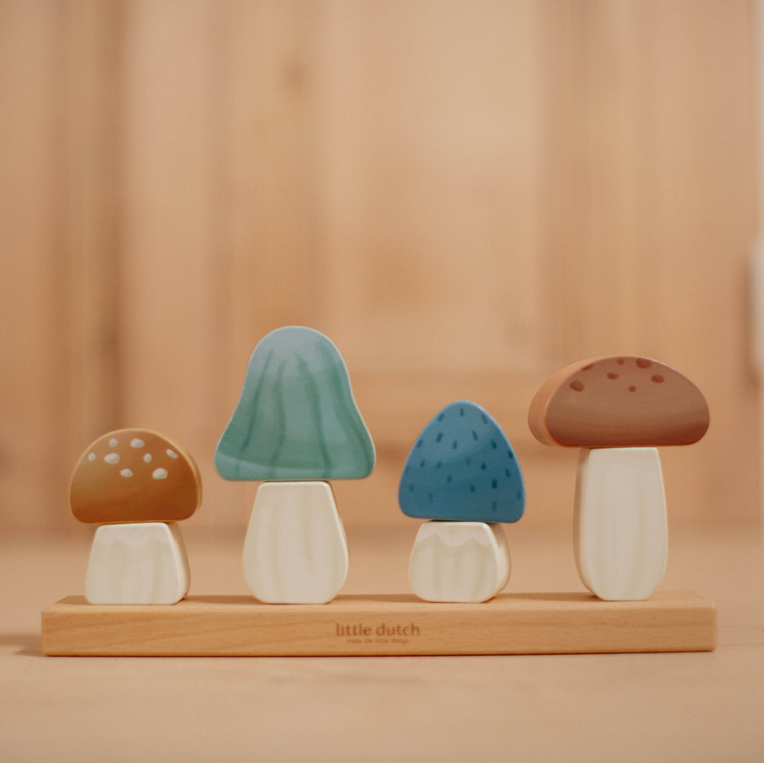 Little Dutch - Stacking Puzzle Mushrooms - Forest Friends - Mabel & Fox