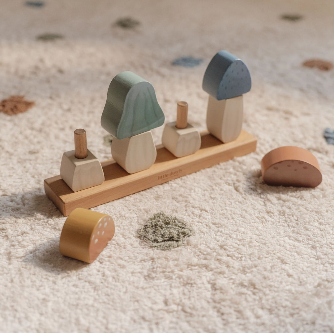 Little Dutch - Stacking Puzzle Mushrooms - Forest Friends - Mabel & Fox
