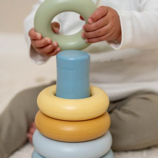 Little Dutch - Stacking Rings - Blue - Mabel & Fox