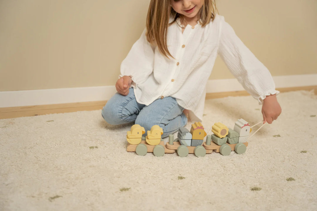 Little Dutch - Stacking Train Chicken - Little Farm - Mabel & Fox