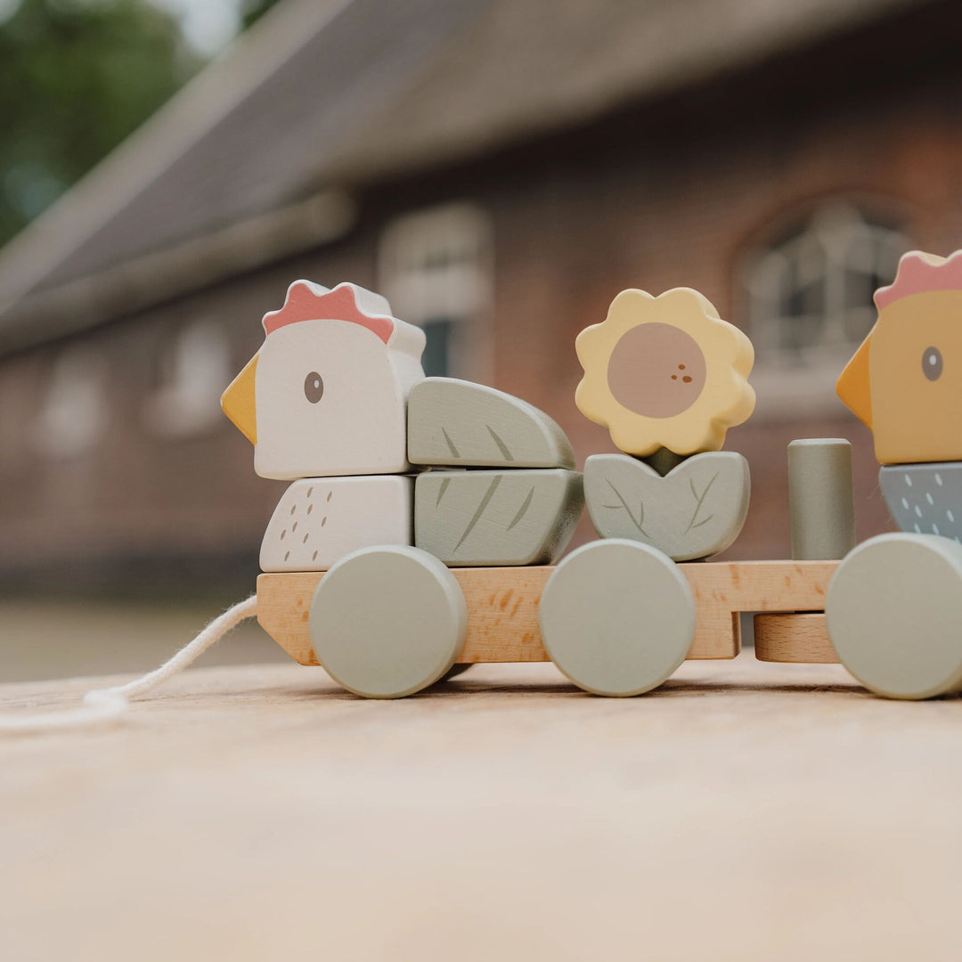 Little Dutch - Stacking Train Chicken - Little Farm - Mabel & Fox