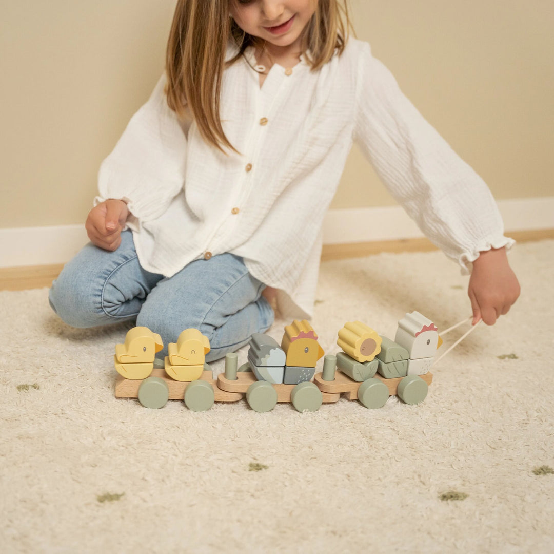 Little Dutch - Stacking Train Chicken - Little Farm - Mabel & Fox