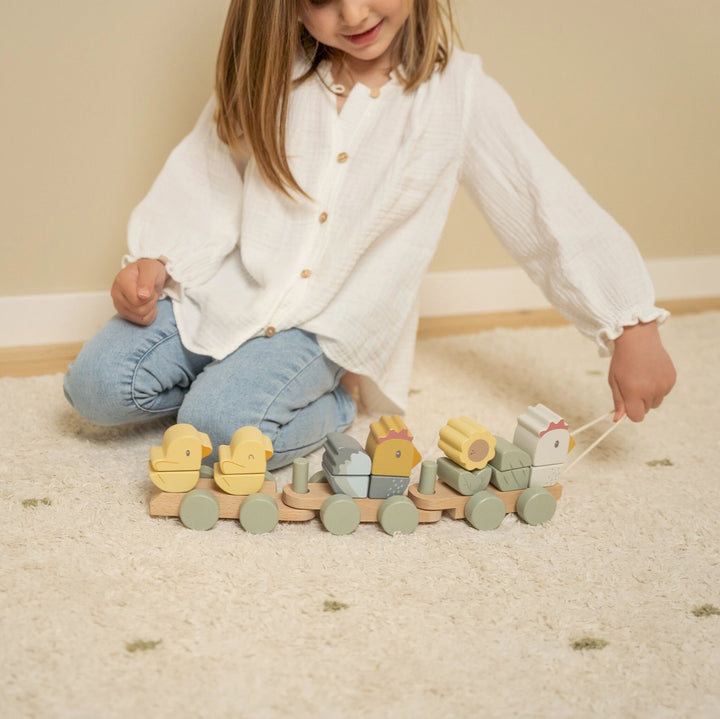 Little Dutch - Stacking Train Chicken - Little Farm - Mabel & Fox
