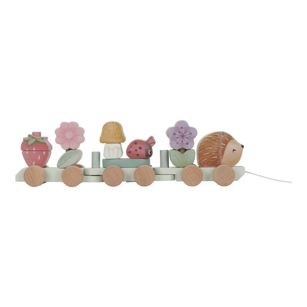 Little Dutch - Stacking Train Hedgehog - Fairy Garden - Mabel & Fox