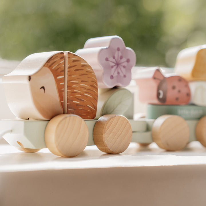 Little Dutch - Stacking Train Hedgehog - Fairy Garden - Mabel & Fox
