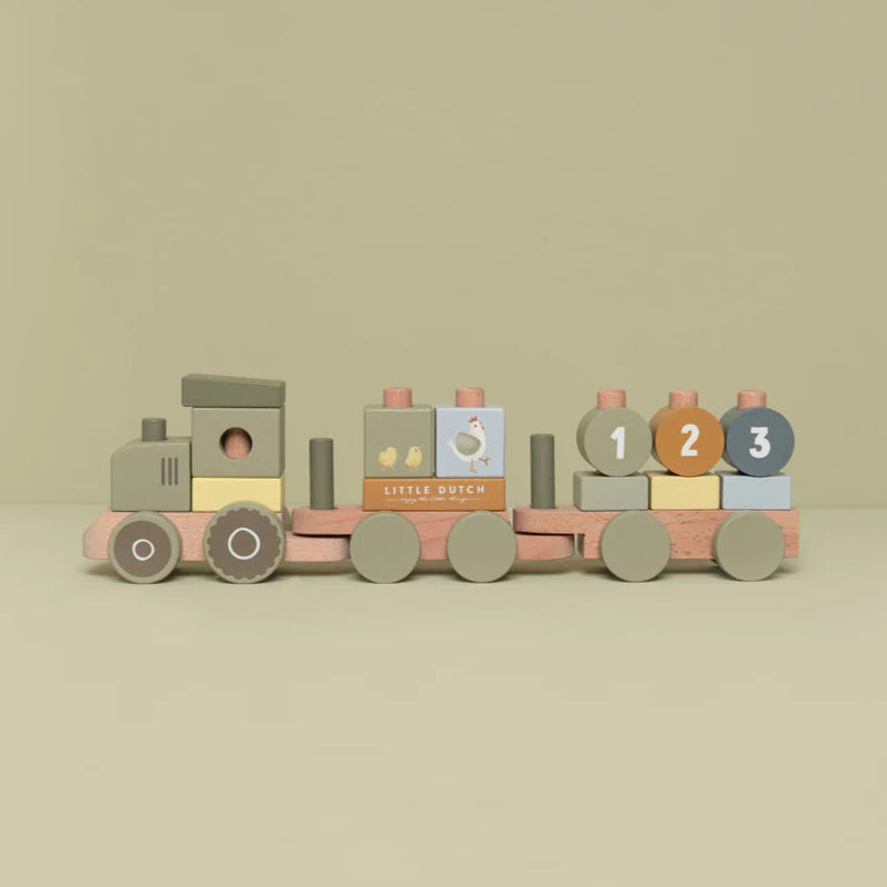 Little Dutch - Stacking Train Tractor - Little Farm - Mabel & Fox