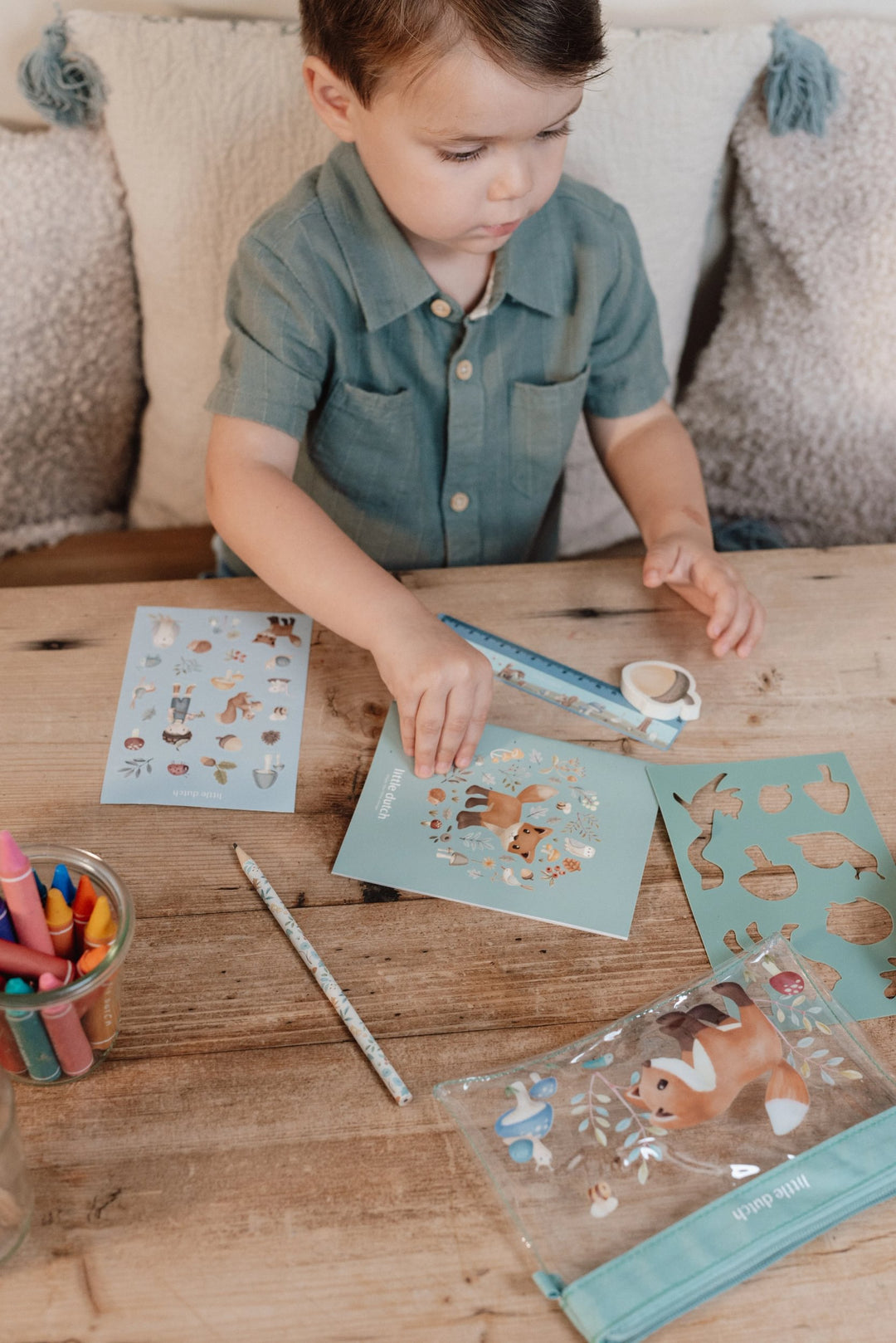 Little Dutch - Stationery Set - Forest Friends - Mabel & Fox