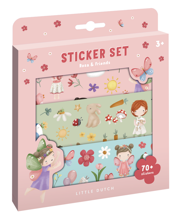 Little Dutch - Stickerset - Rosa & Friends - Mabel & Fox