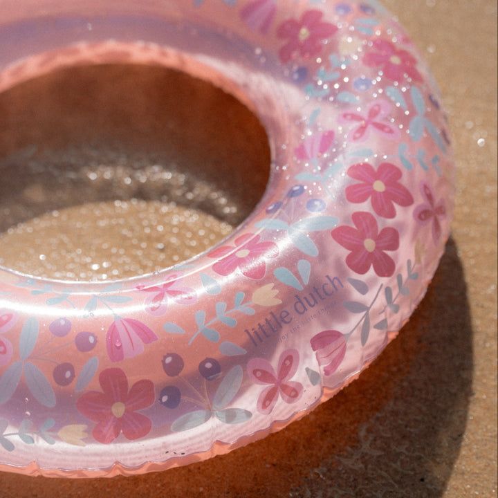 Little Dutch - Swim Ring - Pink Flowers - Mabel & Fox