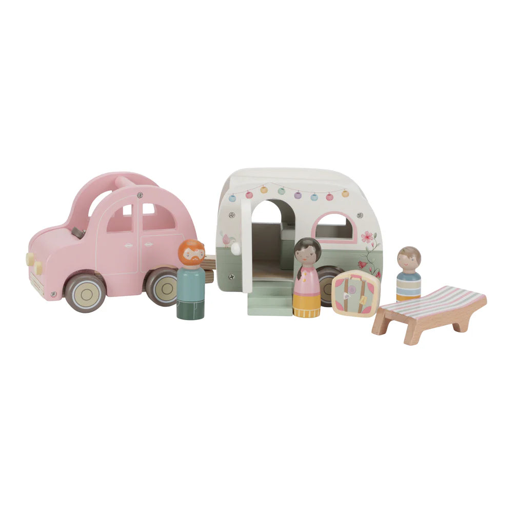 Little Dutch - Toy Car with Caravan - Mabel & Fox
