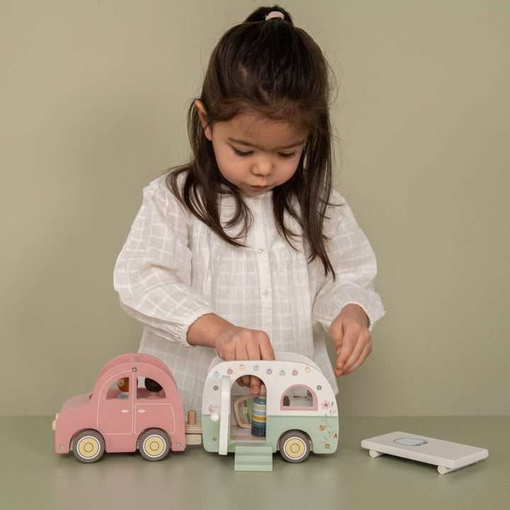 Little Dutch - Toy Car with Caravan - Mabel & Fox