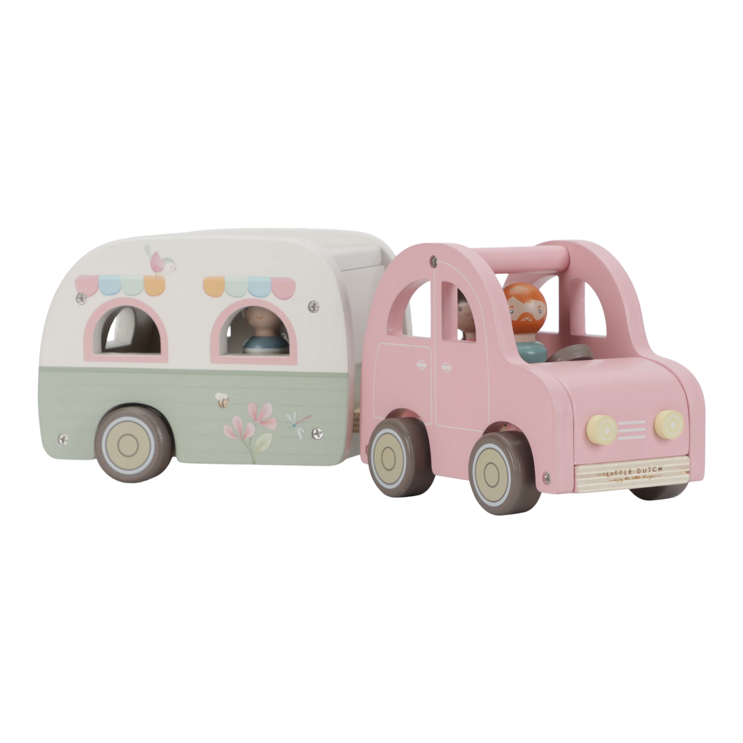 Little Dutch - Toy Car with Caravan - Mabel & Fox