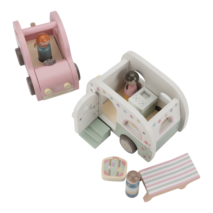 Little Dutch - Toy Car with Caravan - Mabel & Fox