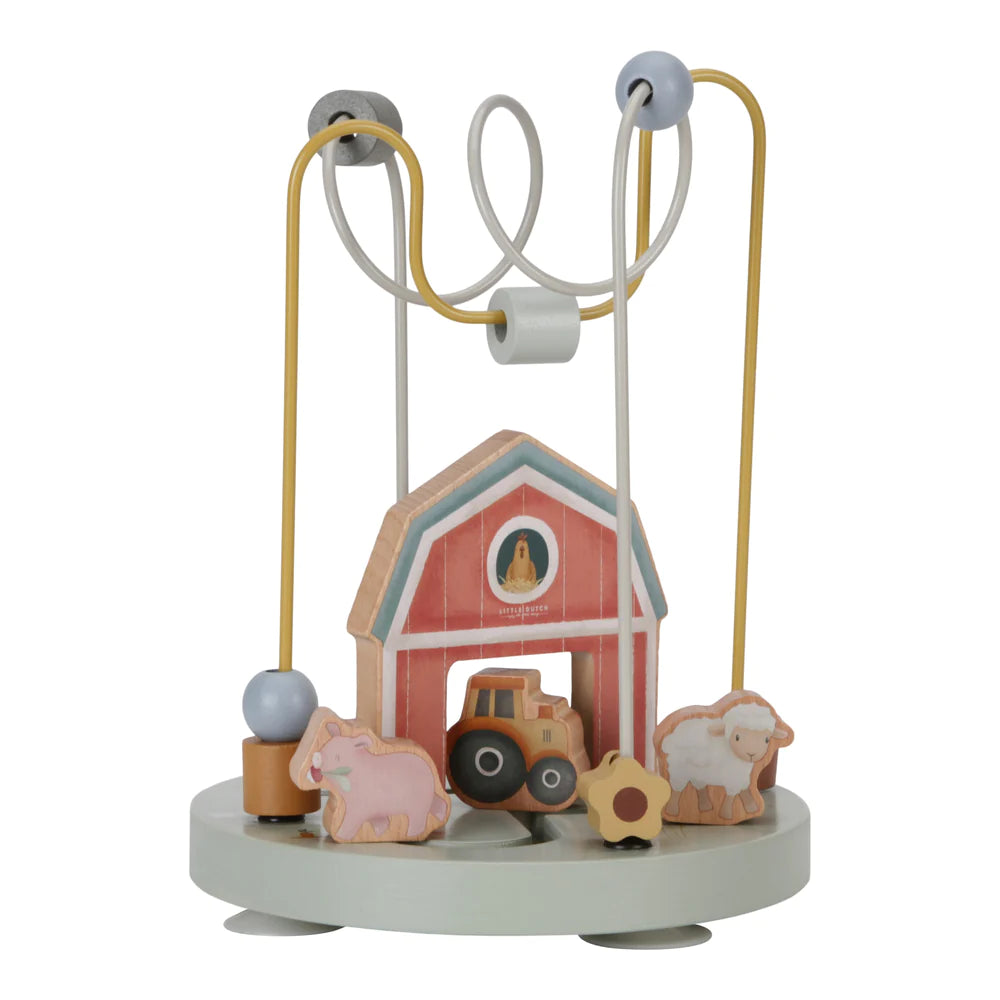Little Dutch - Wooden Activity Spiral - Little Farm - Mabel & Fox